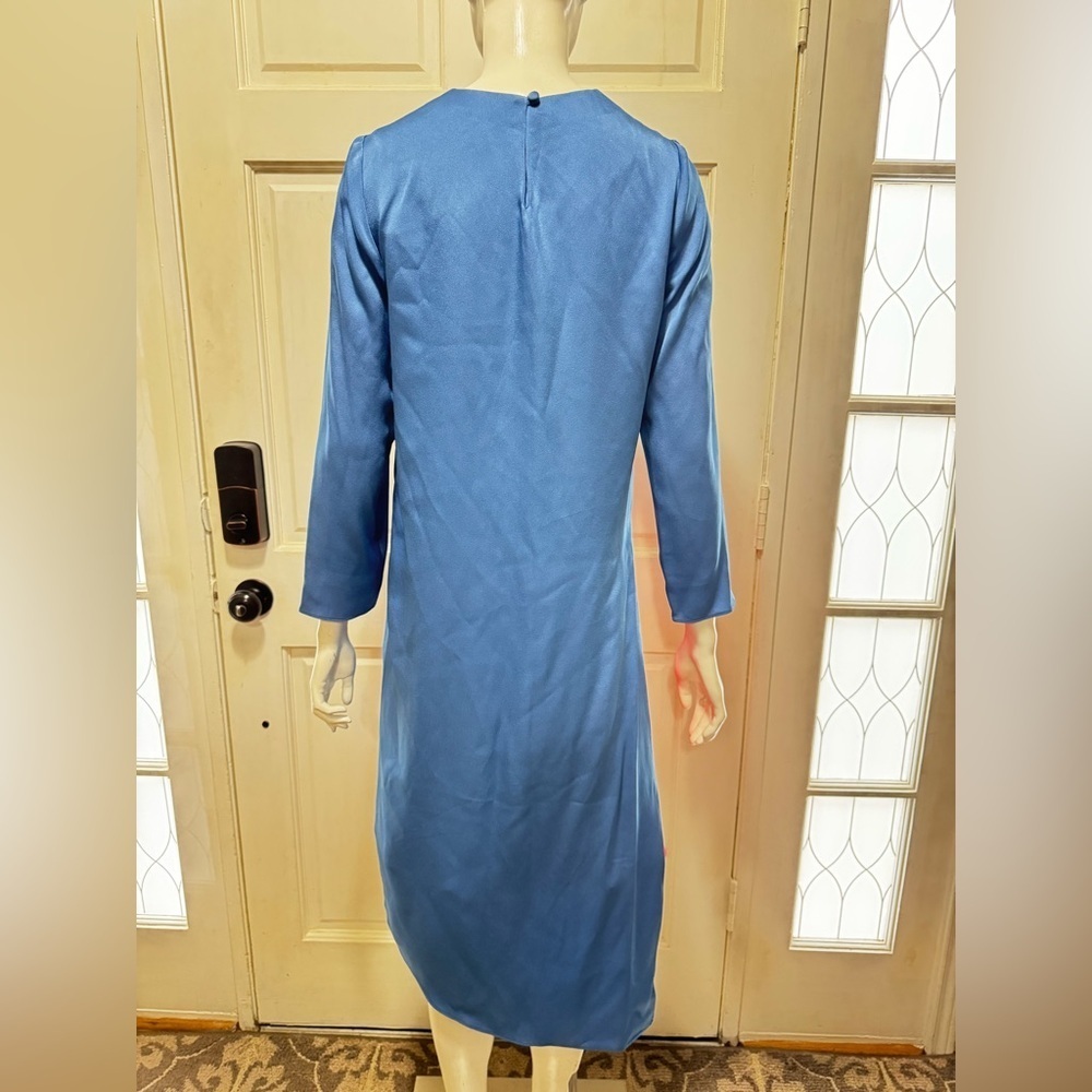 Veronica Beard Women Blue Rome High-Low Asymmetrical Tunic Top Size 2 - Picture 6 of 15